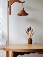 Sculpture de tulipe en bois fabriquée à la main
