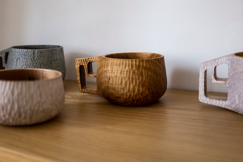 Gobelet en bois indigo
