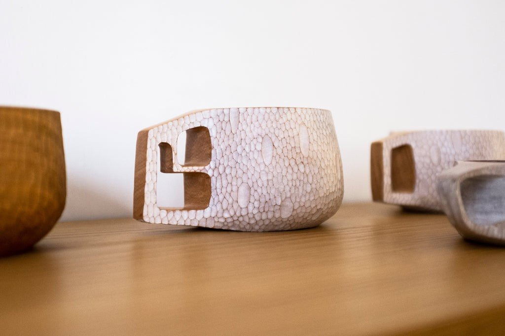 Gobelet en bois indigo
