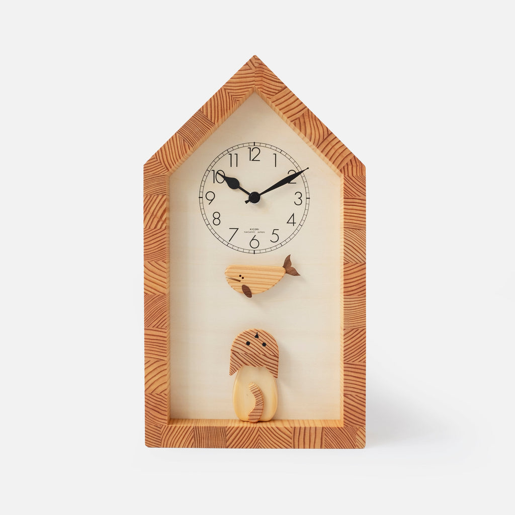 Horloge Chat et Baleine
