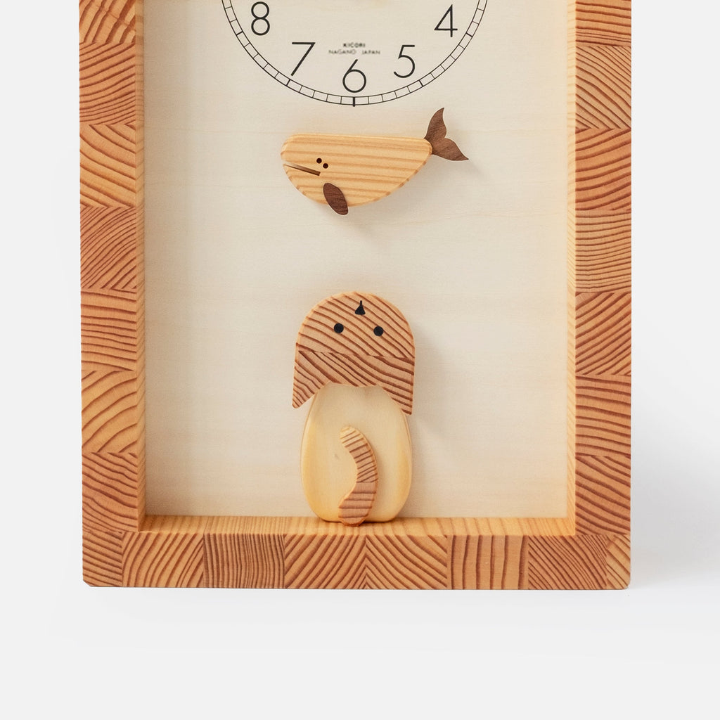 Horloge Chat et Baleine