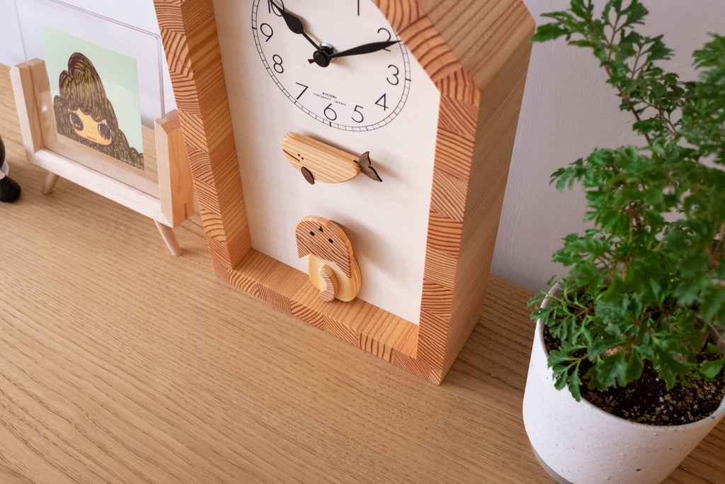Horloge Chat et Baleine