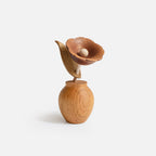 Ornements en bois en forme de fleurs de camélia