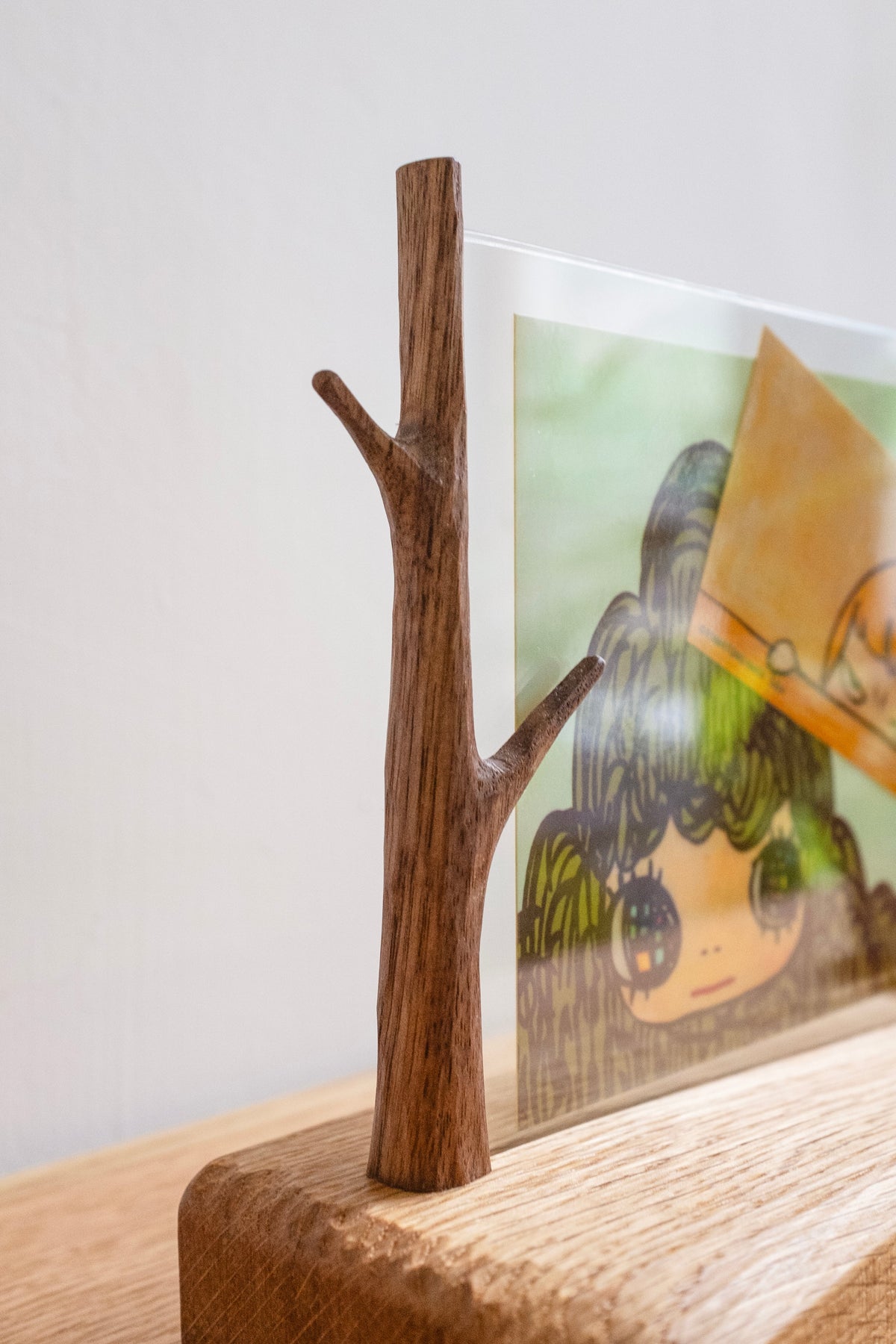 Cadre photo en bois de branche d'arbre fait main
