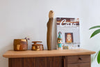 Hibou en bois sur branche (figurine)
