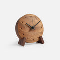 Horloge de table en bois de monkeypod
