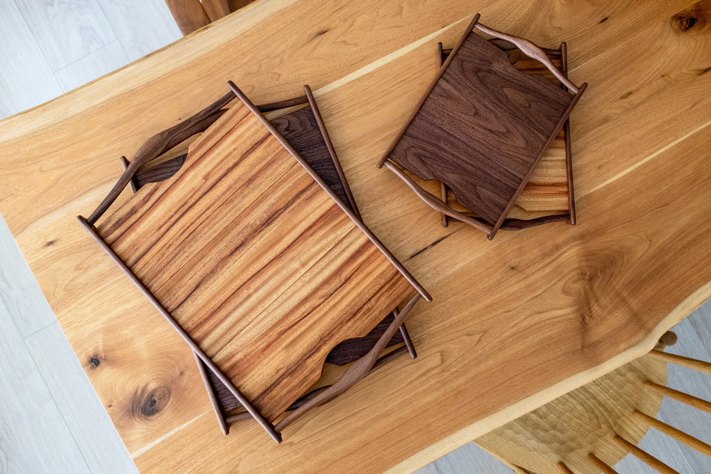 Plateau en bois artisanal