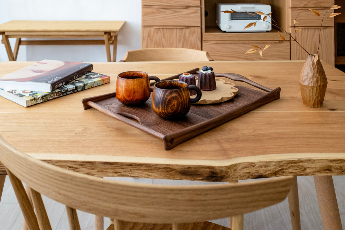 Plateau en bois artisanal