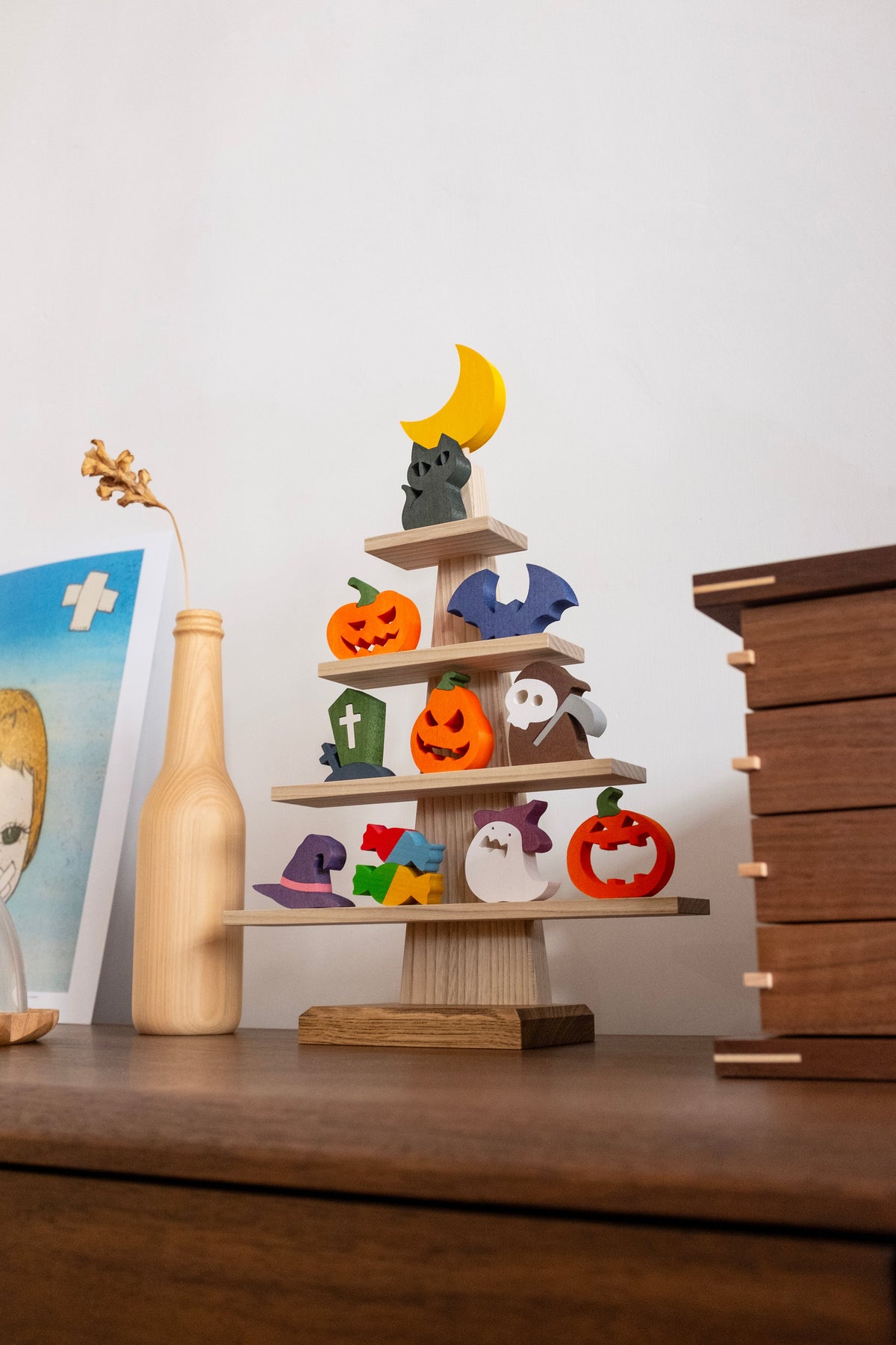 Ornement d'arbre Scène d'Halloween