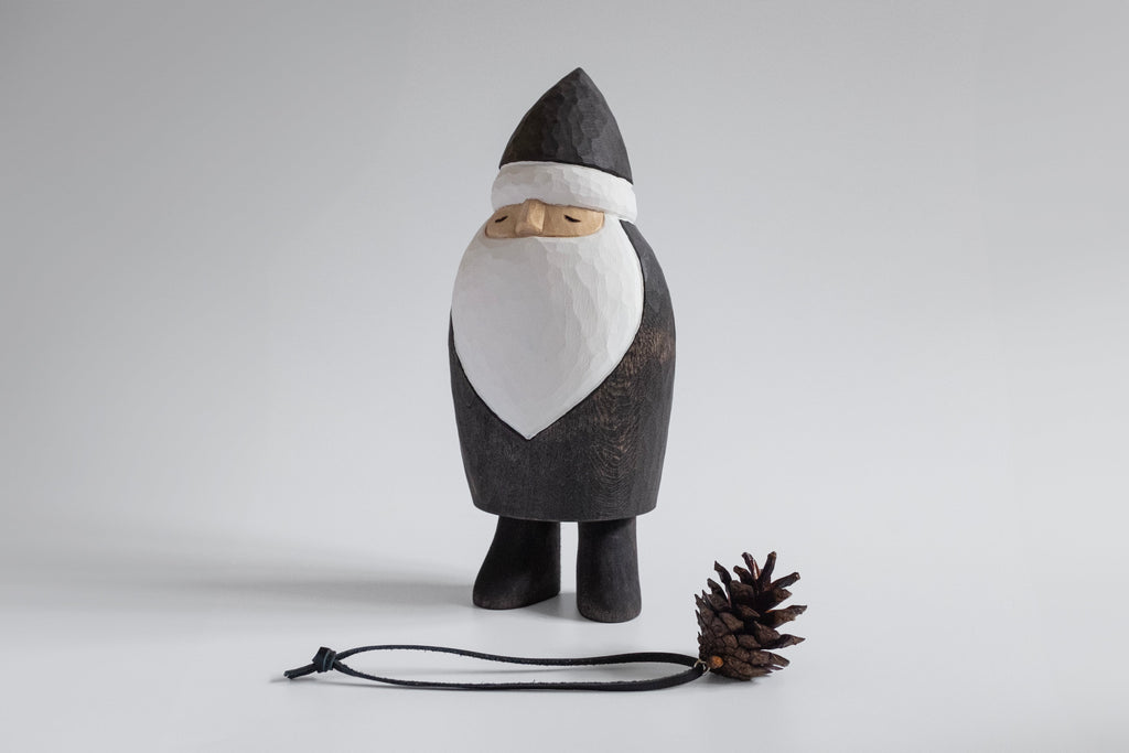 Décoration noire Père Noël