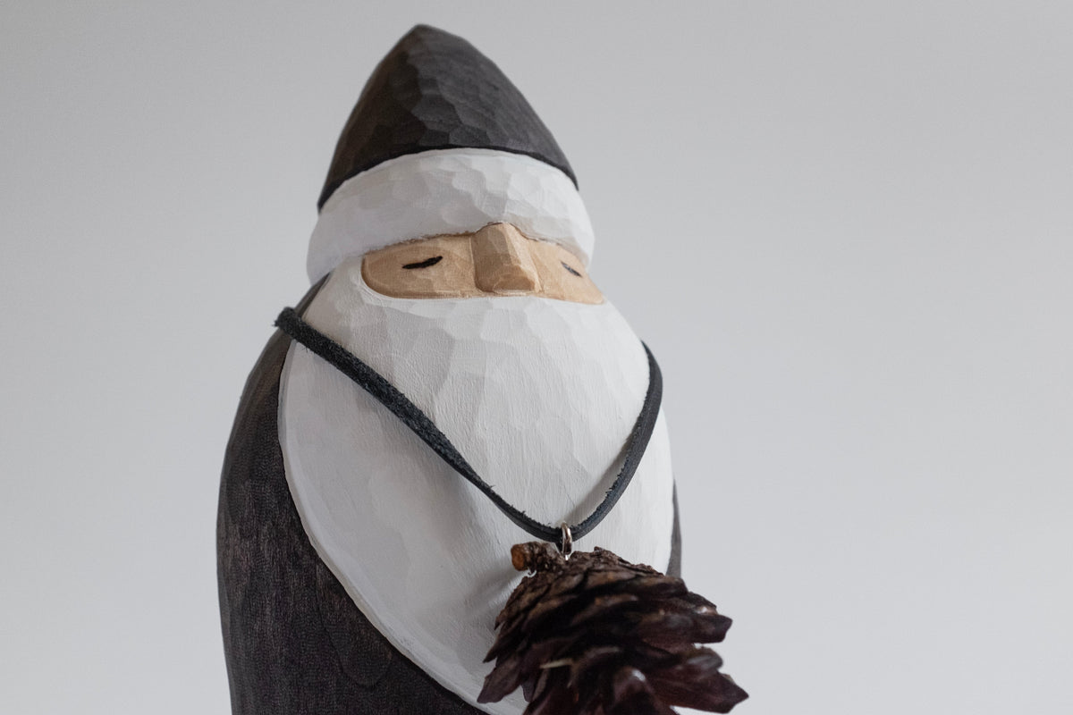 Décoration noire Père Noël