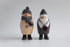 Ornement bonhomme de neige gris