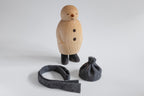 Ornement bonhomme de neige gris