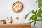 Horloge pendule en bois sculpté main Oiseau