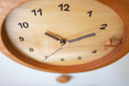 Horloge pendule en bois sculpté main Oiseau