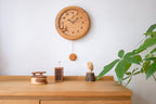 Horloge Pendule en Bois Faite Main Forêt