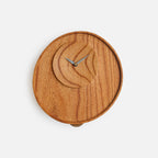 Horloge Pendule en Bois Faite à la Main Cercle Irrégulier