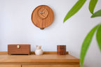 Horloge Pendule en Bois Faite à la Main Cercle Irrégulier
