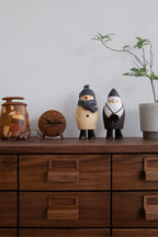 Ornement bonhomme de neige gris