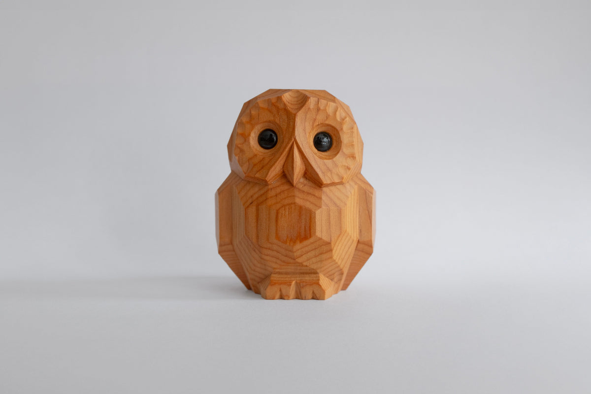 Mini-ornement Hibou Anneau d'arbre