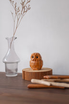 Mini-ornement Hibou Anneau d'arbre