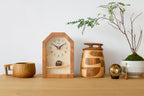 horloge hibou en bois