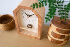 horloge hibou en bois