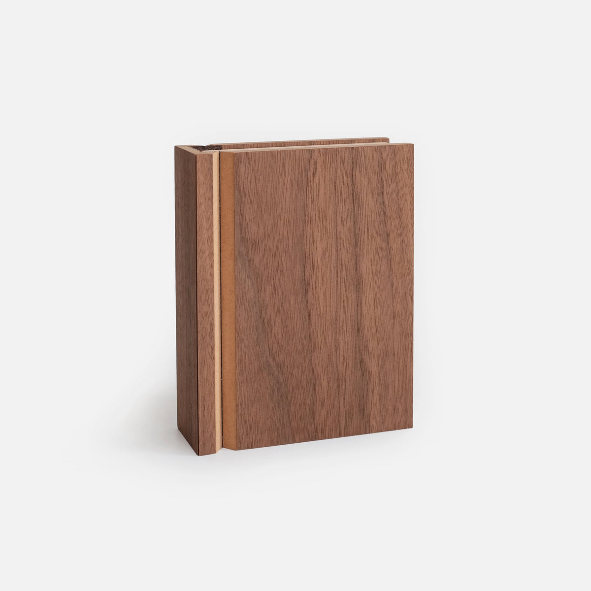 Cadre photo de style livre en noyer