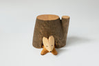 Petite sieste de renard, sculpture sur bois