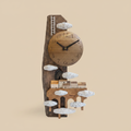 Architectural Clock beige background