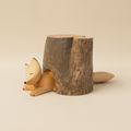 Fox with solid background
