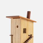 Mini-chalet écossais en bois avec éclairage LED