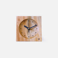 Horloge de bureau effet bois