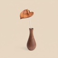 Wooden Anthurium beige background