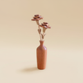 Wooden Carnation beige background